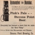 Stevens Point Brewery ad from 1903